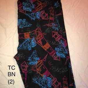 LULAROE LEGGINGS - TC BRAND NEW LIGHTHOUSES